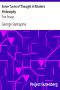 [Gutenberg 16712] • Some Turns of Thought in Modern Philosophy: Five Essays